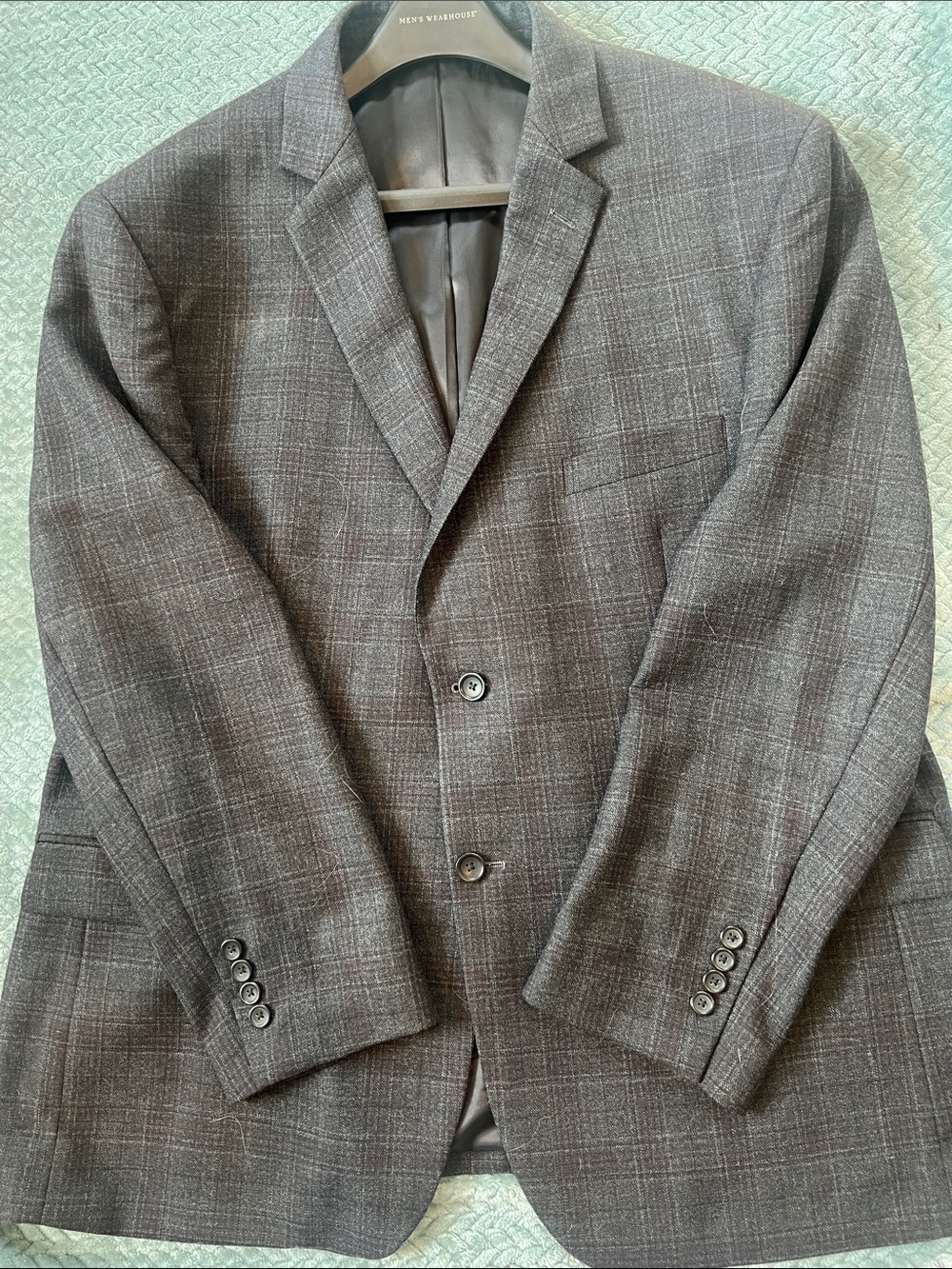 Pronto Uomo Gray Plaid Sport Coat